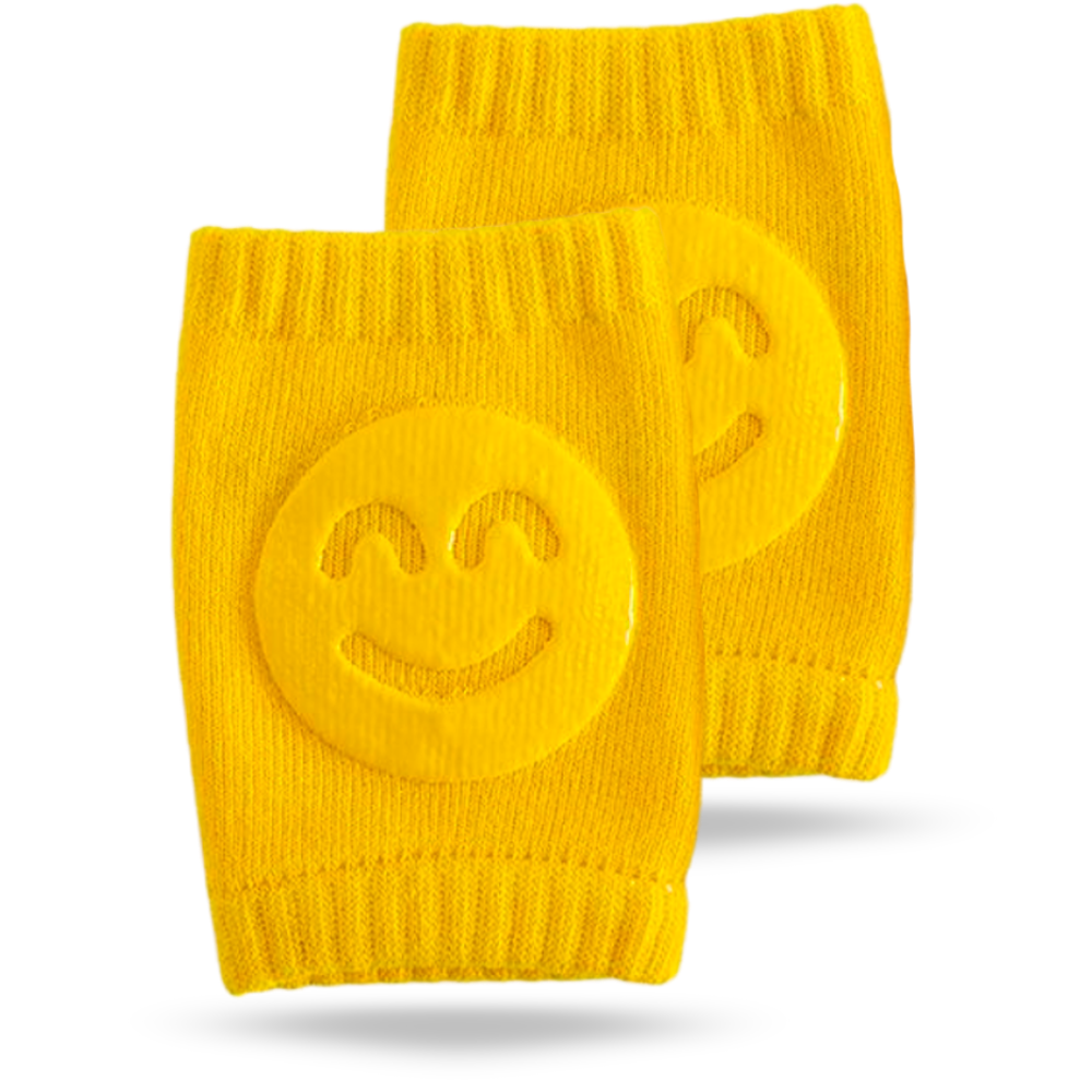 Protetores de joelho Homyl para bebê, almofadas de conforto amarelas para proteção e mobilidade de bebês e crianças pequenas.
