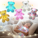 Peluche luminosa em forma de ursinho da Favolook, brinquedo de pelúcia macio com luz LED para ambiente aconchegante.