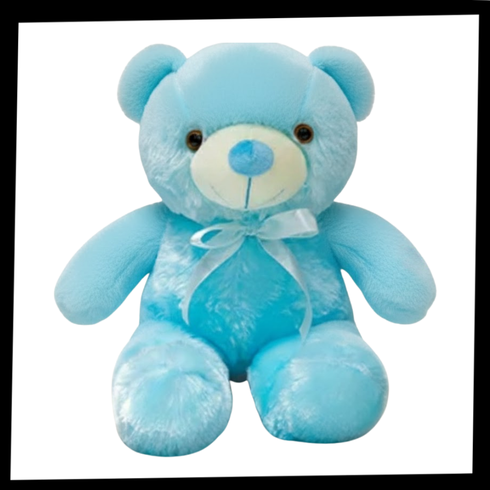 Peluche luminosa em forma de ursinho LED da Favolook, brinquedo macio e iluminado para crianças.