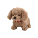Boneca interativa de cachorro labrador bege da Kenmeko, brinquedo macio e fofinho para crianças.