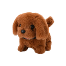 Boneca interativa Kenmeko de cachorro labrador marrom, brinquedo fofinho e interativo para crianças e animais de estimação.