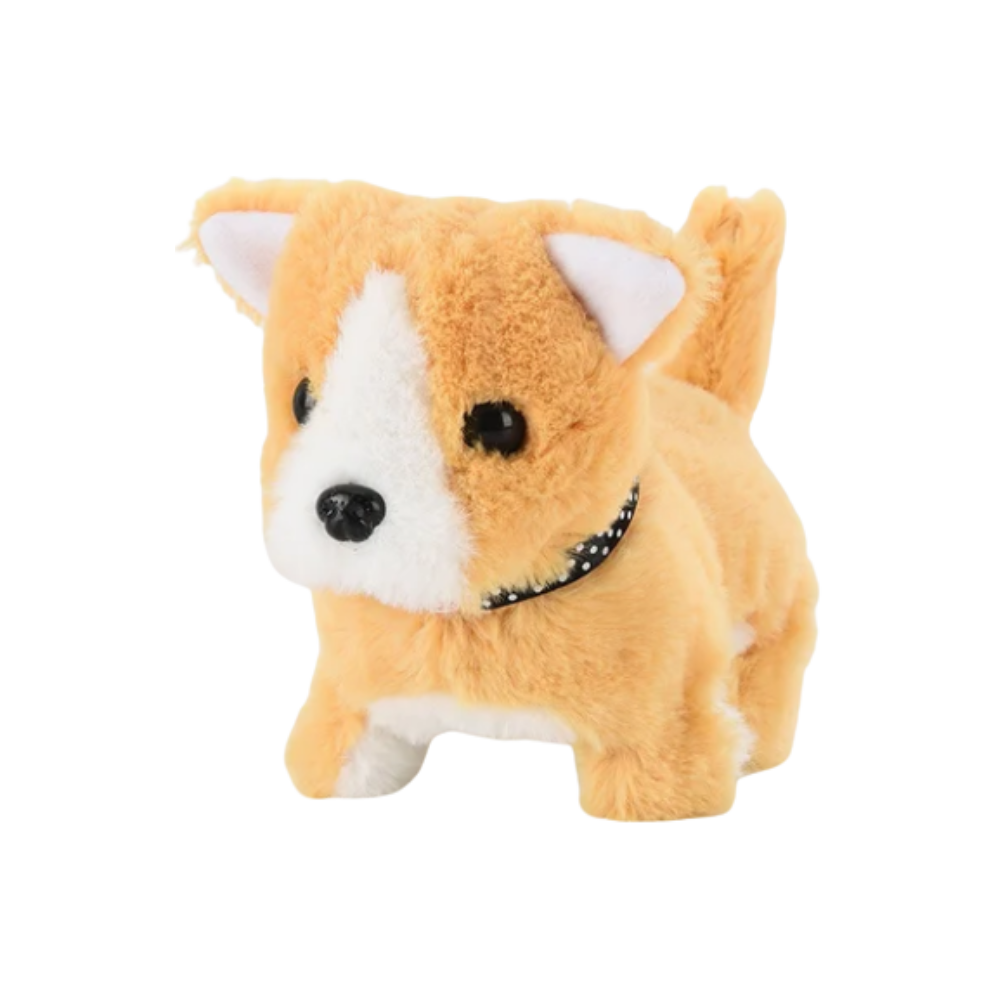 Boneco de pelúcia interativo de cachorro Shiba Inu da Kenmeko, brinquedo fofinho e macio para crianças.