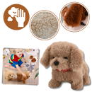 Brinquedo interativo de pelúcia para filhote, figura de cachorro fofo da marca Kenmeko, ideal para brincadeiras e carinho