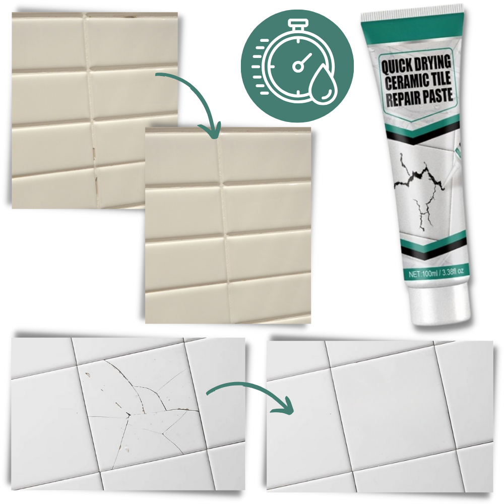 Kit de pâte de réparation de céramique Cuoff, colles et adhésifs de construction pour reparação de cerâmica.