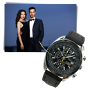 Relógio Curren à quartz de luxo, resistente à água, com mostrador azul e pulseira de couro, estilo elegante e moderno.