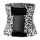 Corselete modelador Homyl branco com estampa de leopardo, roupa íntima feminina para modelagem e suporte.