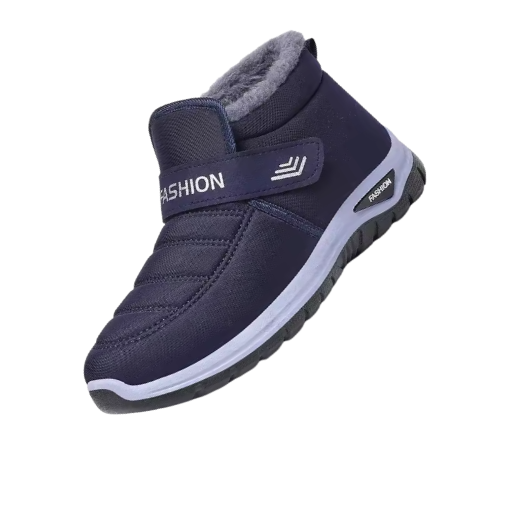 Bota de inverno acolchoada da Notime, isolamento térmico, ideal para atividades e esportes de inverno, na cor azul.