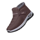 Botinas de inverno acolchoadas da Notime com isolamento térmico, ideal para atividades e esportes de inverno, na cor marrom.