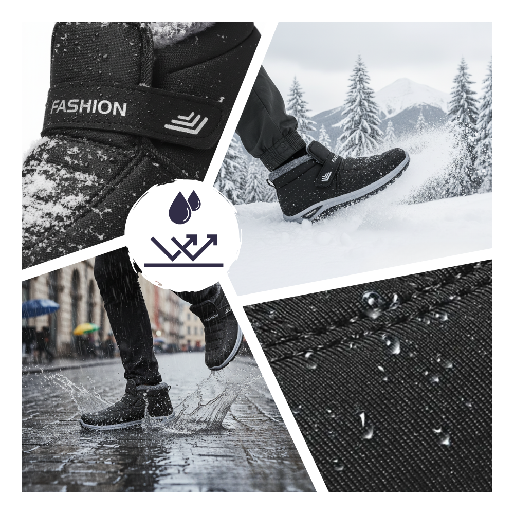 Bota de inverno acolchoada e com isolamento térmico da Notime, ideal para atividades e esportes de inverno.