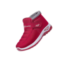 Bota de inverno acolchoada e térmica da Notime, ideal para atividades e esportes de inverno, na cor vermelha.