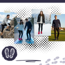 Bota de inverno rembourrada Notime com isolamento térmico, ideal para atividades e esportes de inverno em terreno frio.