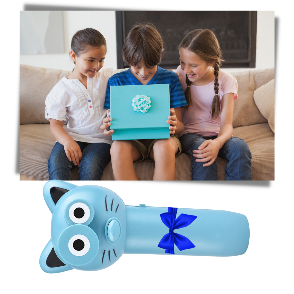 Lanceur de ficelle mignon da marca Cusimax, brinquedo de atividade azul com design divertido e compacto para crianças.