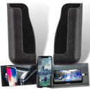 Pack de 2 supports de téléphone adhésifs pour voiture, pièces détachées pour veículos, marca Cute Party, fixação fácil e prática