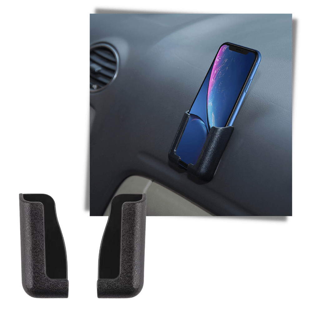 Pack de 2 supports de téléphone adhésifs pour voiture, pièces détachées de Cute Party, fixação prática para celular no veículo