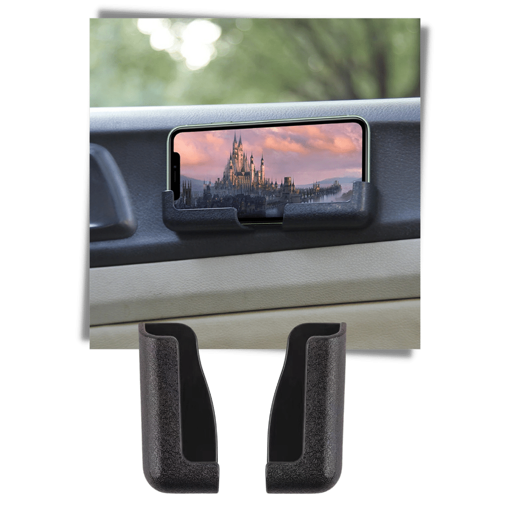 Pack de 2 suportes de telefone adesivos para carro, peças de reposição para veículos, marca Cute Party, em cor branca