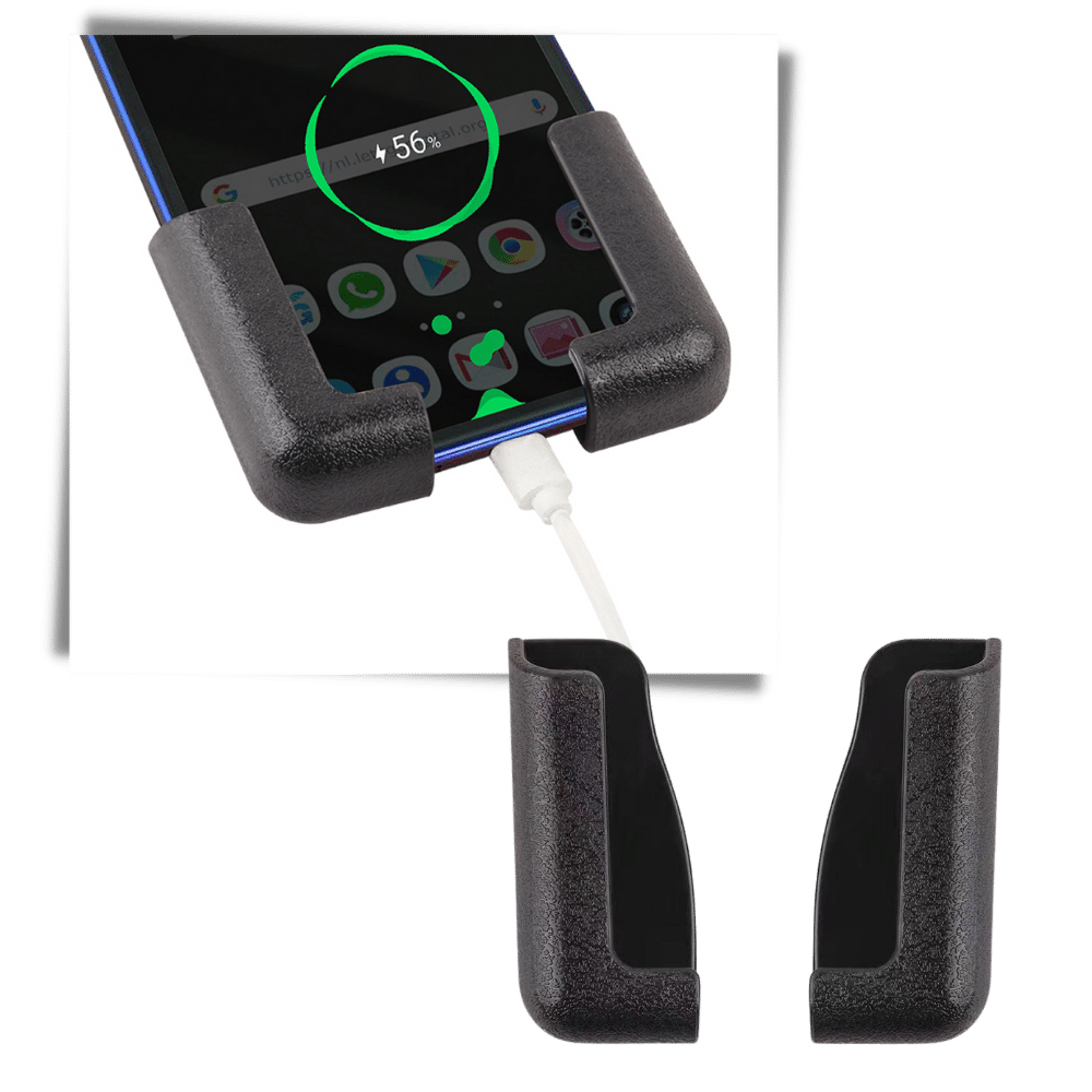 Pack de 2 supports de téléphone adhésifs pour voiture, pièces détachées de la marque Cute Party, en blanc.