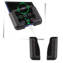 Pack de 2 supports de téléphone adhésifs pour voiture, pièces détachées de la marque Cute Party, en blanc.