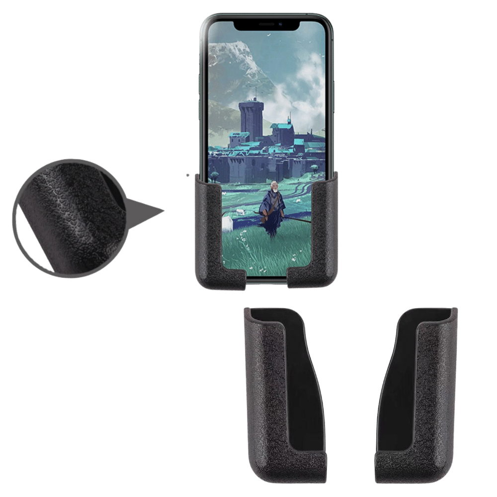 Pack de 2 supports de téléphone adhésifs pour voiture, pièces détachées de la marque Cute Party, en blanc, pour fixation auto.