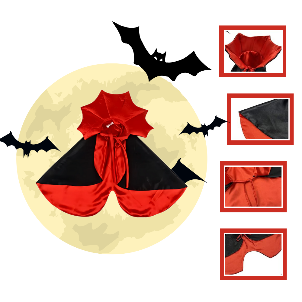 Fantasia de Halloween Dracula para animais de estimação, com design fofo e confortável, da marca Iflyooy.