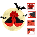 Fantasia de Halloween Dracula para animais de estimação, com design fofo e confortável, da marca Iflyooy.