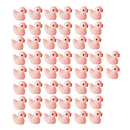 Brinquedo de desafio com pato pequeno da Sanbonepd, brinquedo de atividade fofo na cor rosa claro com detalhes coloridos.