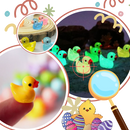 Brinquedo de desafio com pequeno pato Sanbonepd, brinquedo de atividade divertido e fofo para crianças