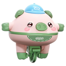 Brinquedo coelho equilibrista da Jhomerit, brinquedo de atividade fofo com porquinho verde para crianças.