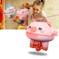 Brinquedo coelho equilibrista da Jhomerit, brinquedo de atividade fofo com porquinho que equilibra, ideal para crianças.
