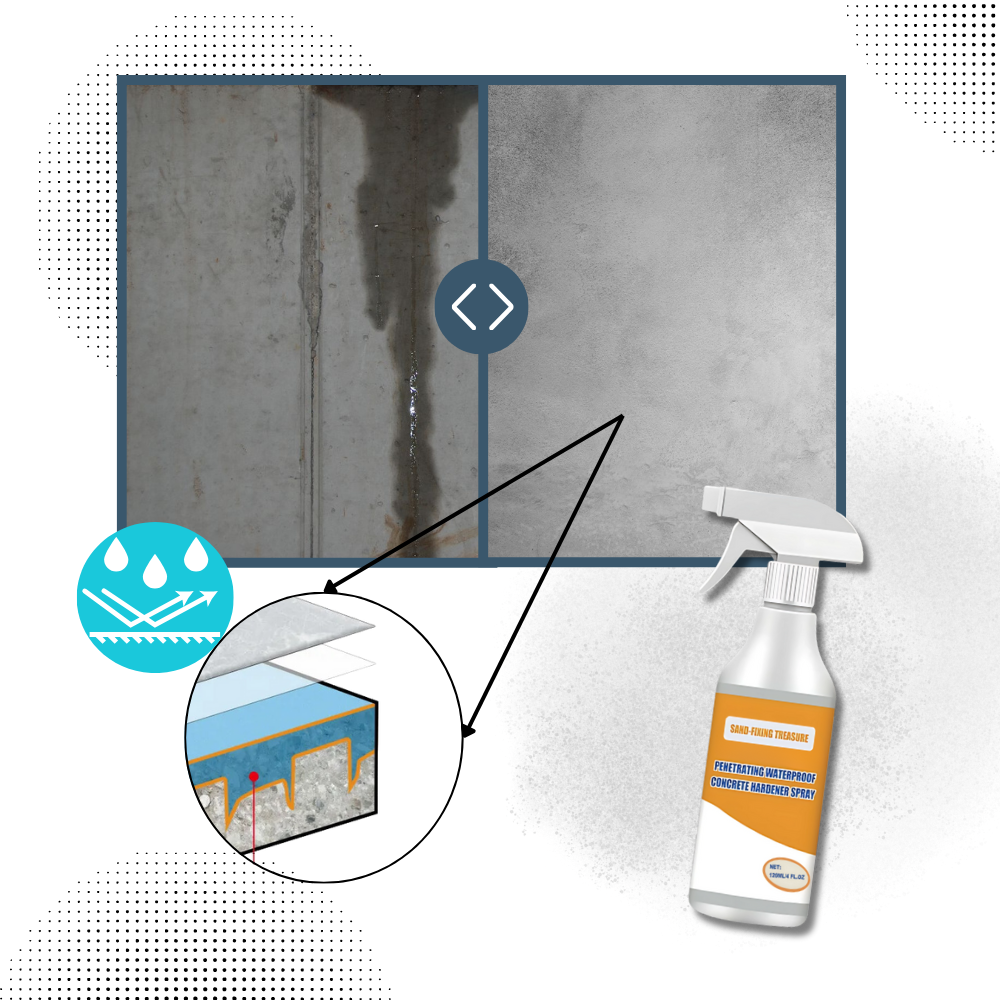 Spray durcisseur e impermeabilizante para concreto da marca Cuticate, aplicação em materiais de proteção e impermeabilização de concreto
