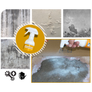 Spray durcisseur e impermeabilizante para concreto da marca Cuticate, aplicado na superfície de concreto para proteção e resistência.
