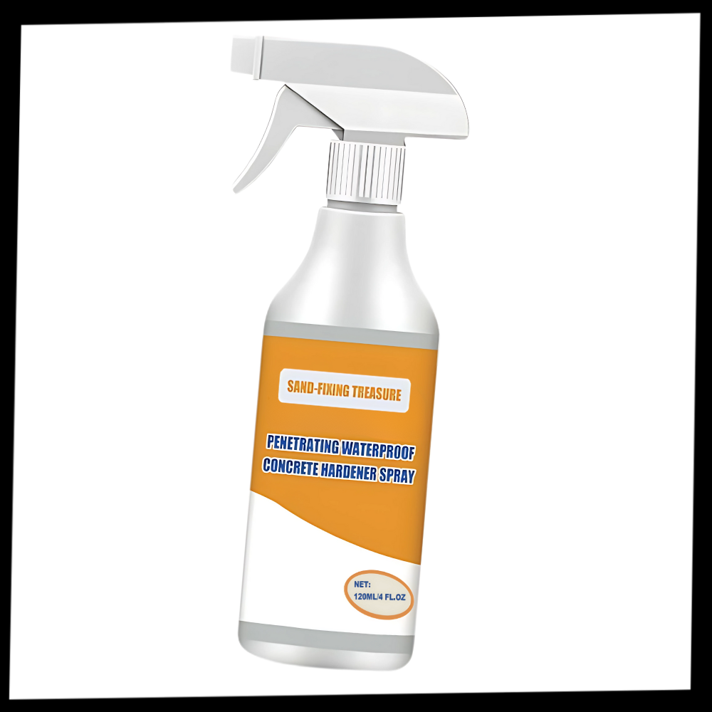 Spray durcisseur e impermeabilizante para concreto da marca Cuticate, aplicado na superfície de concreto para proteção e impermeabilização.