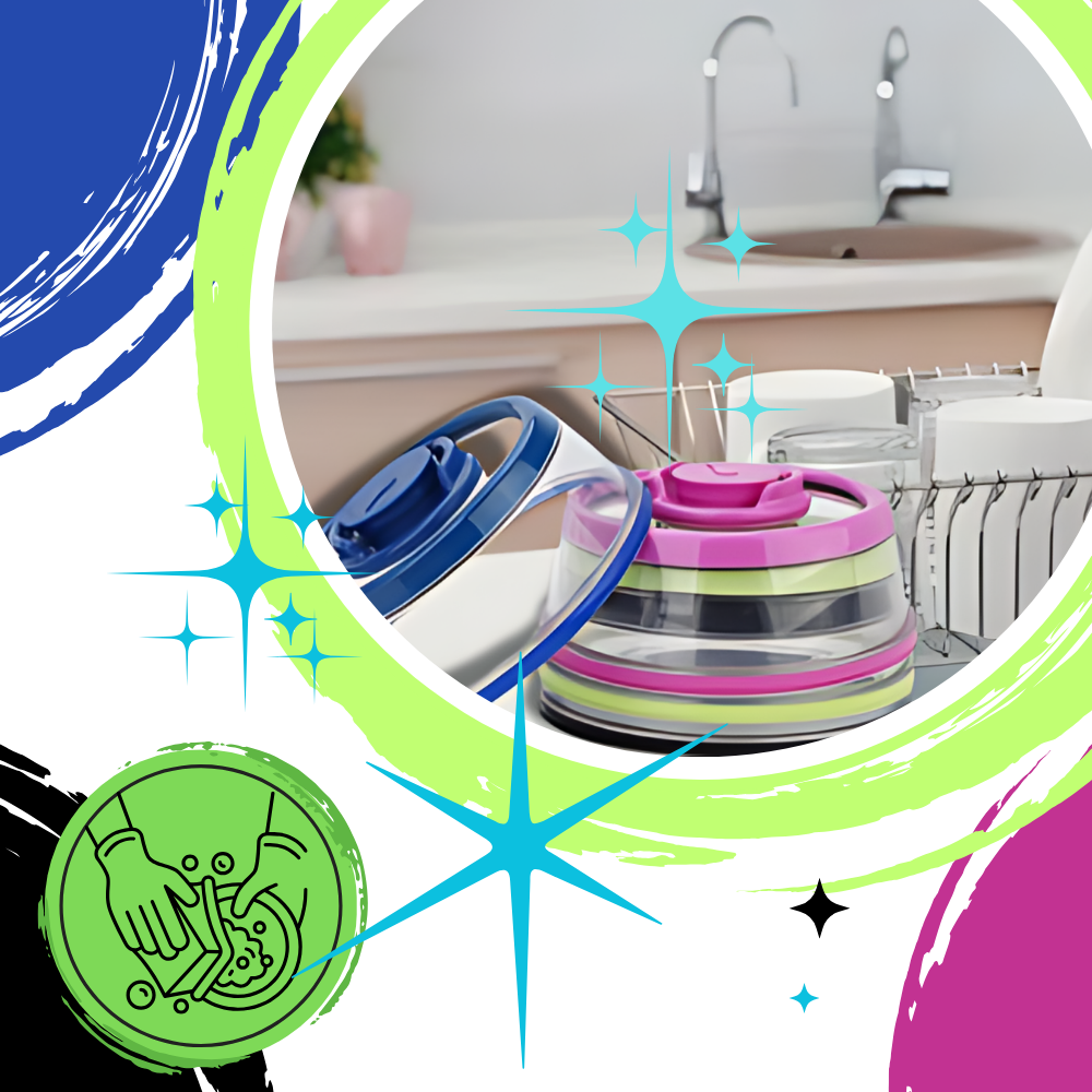Cloche à sceller sous vide Cybertech pour stockage d'aliments, en plastique vert, hermétique et pratique pour conserver la fraîcheur.
