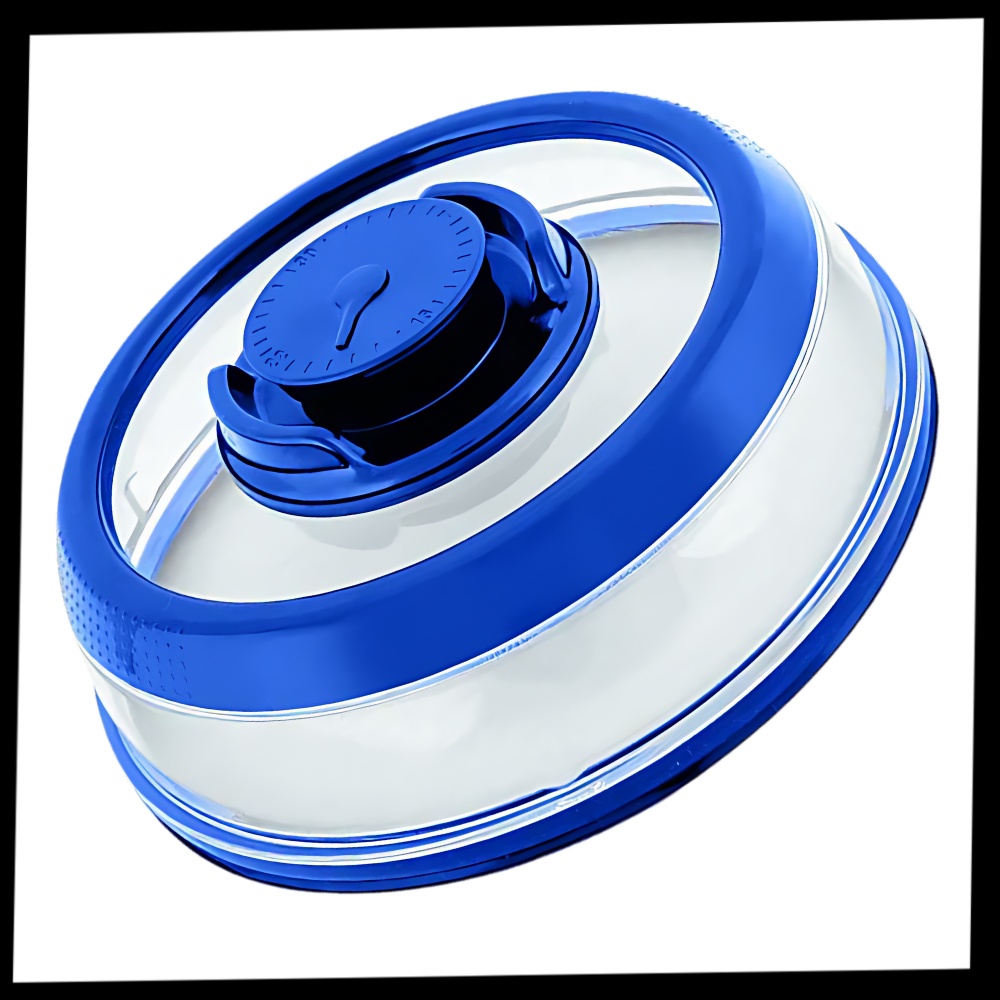 Cloche à sceller sous vide Cybertech pour stockage d'aliments, en plastique vert, étanche et pratique pour conserver la fraîcheur.