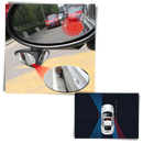 Retrovisor de ponto cego rotativo com dois lados para automóveis Cz10309, preto, vista frontal com foco na peça.