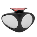 Espelho retrovisor de ponto cego rotativo de dois lados para automóveis e motos, marca Cz10309, acabamento preto.