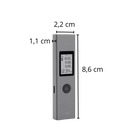Télémètre laser digital inteligente Daakro, ferramenta de medição com visor digital e design compacto, para medições precisas.