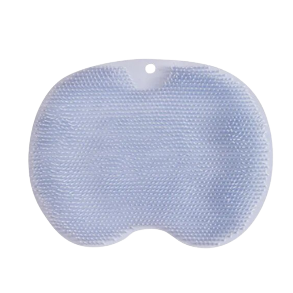 Escova de banho relaxante DabuLiu para costas e pés, com superfície texturizada para uma limpeza suave e eficaz.