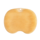 Escova de banho relaxante DabuLiu para costas e pés, com cerdas cinzas para limpeza e massagem corporal.