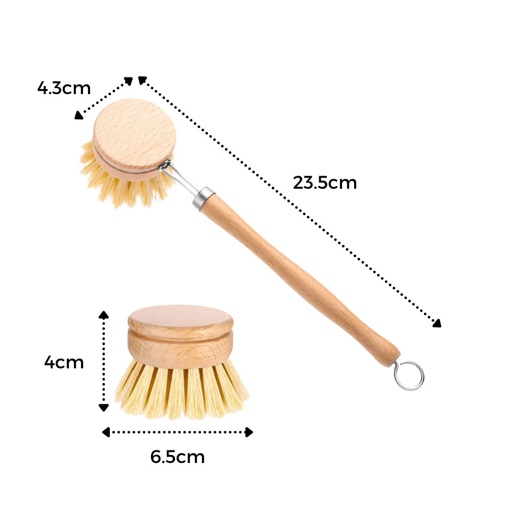 Escova de limpeza ecológica Danjastic para utensílios de cozinha, com cerdas sustentáveis e design resistente