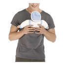 T-shirt kangourou ergonômico da Darmowade, modelo feminino, na cor preta, com bolso canguru, estilo moderno e confortável.