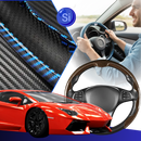 Capa antideslizante para volante Darshion em vermelho, ideal para manutenção e decoração de veículos, com textura antiderrapante.