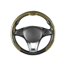 Housse antidérapante vermelha para volante de veículo, acessório de manutenção e decoração auto da marca Darshion.