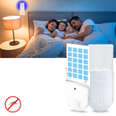 Piège lumineux a insectes Deago para desinsetização, com 5 cartazes adesivos em dispositivo plug-in.