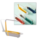 Suporte de armazenamento extensível para pia Deago, utensílios de cozinha verde, ideal para organização na pia.