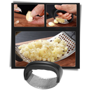 Presse-ail de aço inox da marca Dechoicelife, utensílio de cozinha para amassar alho de forma prática e eficiente.