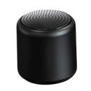 Mini alto-falante Bluetooth Floepx com graves profundos, design compacto e cor preta, ideal para áudio portátil de alta qualidade.