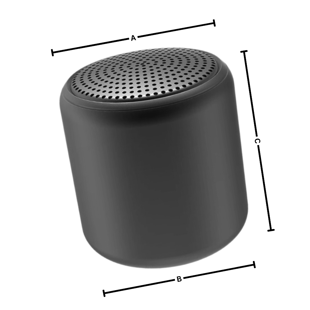 Mini caixa de som Bluetooth Floepx com graves profundos, componentes de áudio portáteis e compactos para som de alta qualidade