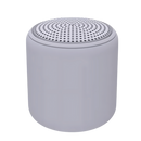 Mini alto-falante Bluetooth Floepx com graves profundos, componente de áudio portátil na cor cinza.