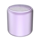 Mini caixa de som Bluetooth Floepx com graves profundos, em cor roxa, para áudio portátil e de alta qualidade.