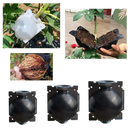 Conjunto de 3 caixas de plantas pretas para jardinagem, usadas na estratificação do ar, da marca Deeptech.